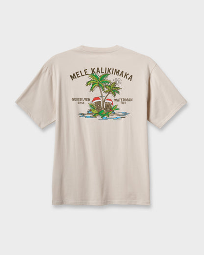Quick Silver Waterman Tiki Holiday Classic T-shirt - Moonbeam