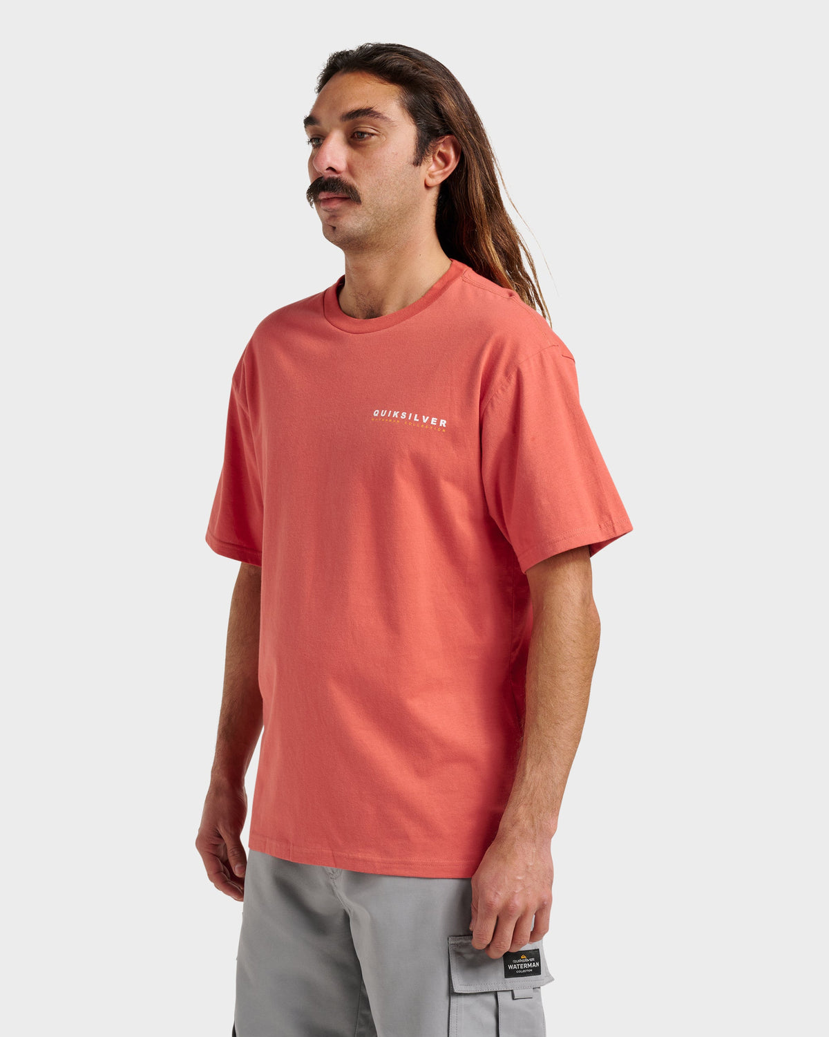Quick Silver Waterman Trail Blazing Classic T-shirt - Hot Sauce