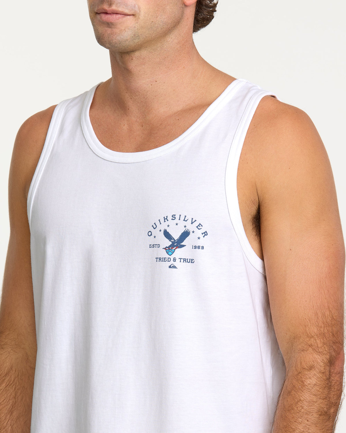 Quick Silver Eagle Usa Tank - White
