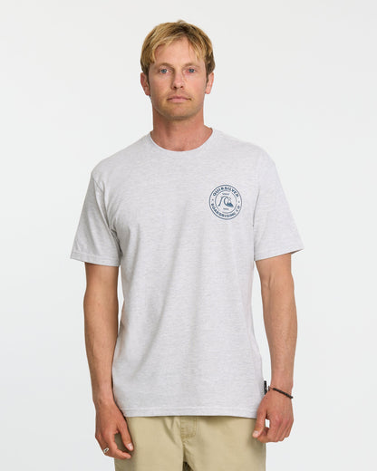 Quick Silver Bubbles T-Shirt - Silver White Heather