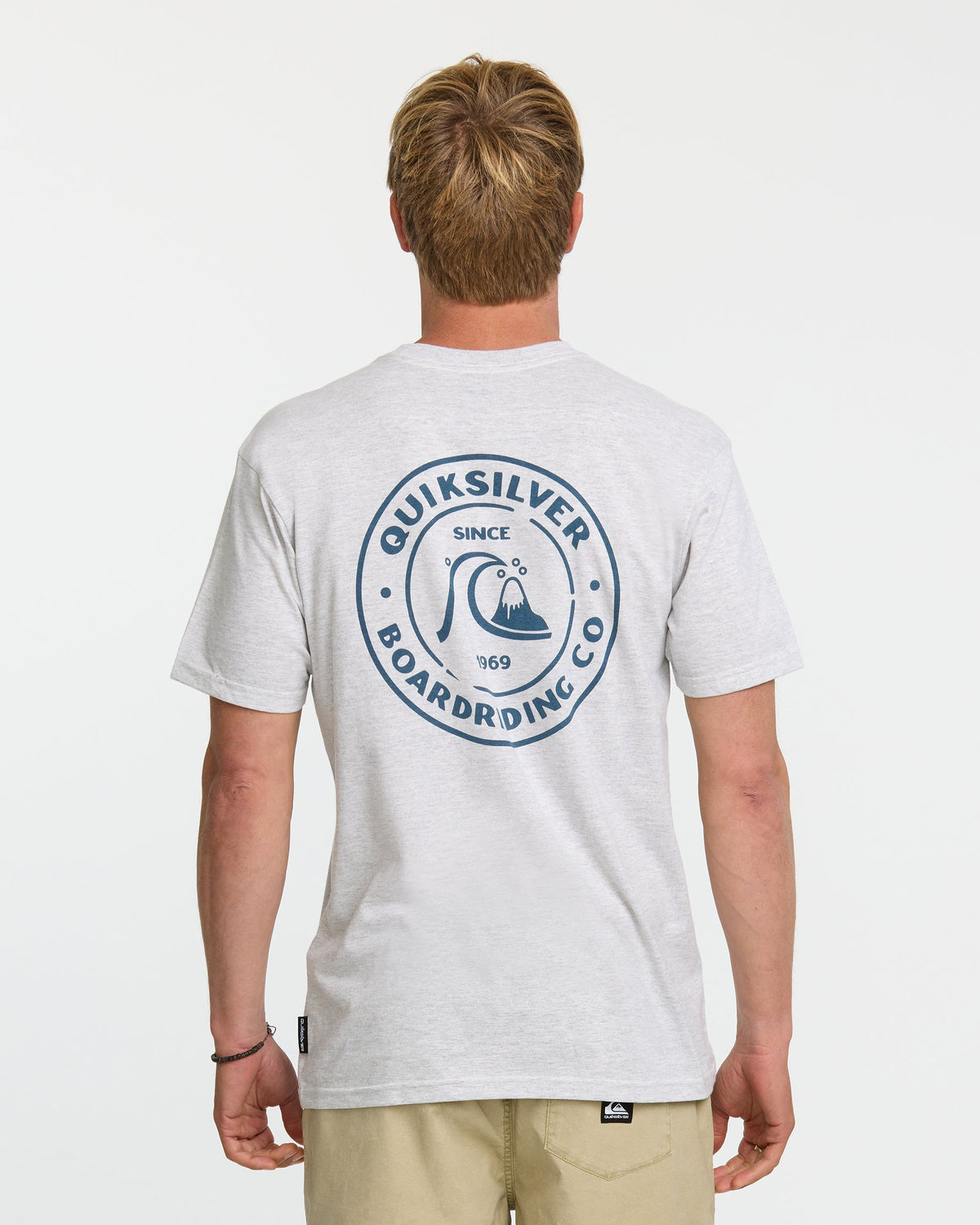 Quick Silver Bubbles T-Shirt - Silver White Heather