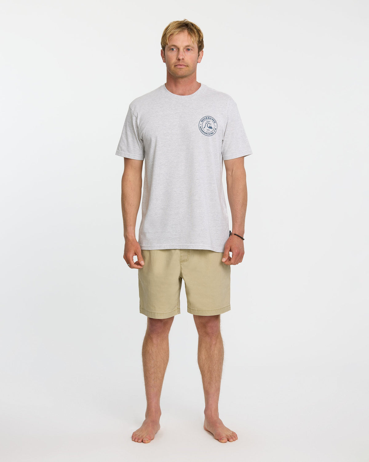 Quick Silver Bubbles T-Shirt - Silver White Heather