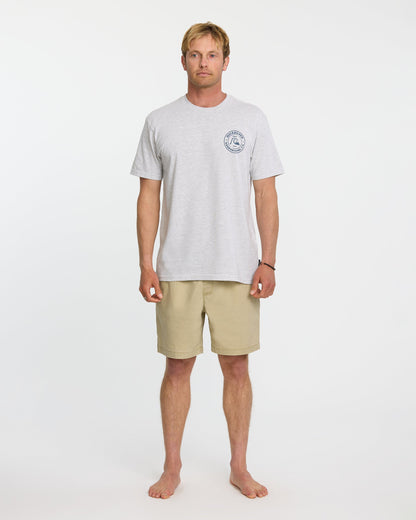 Quick Silver Bubbles T-Shirt - Silver White Heather