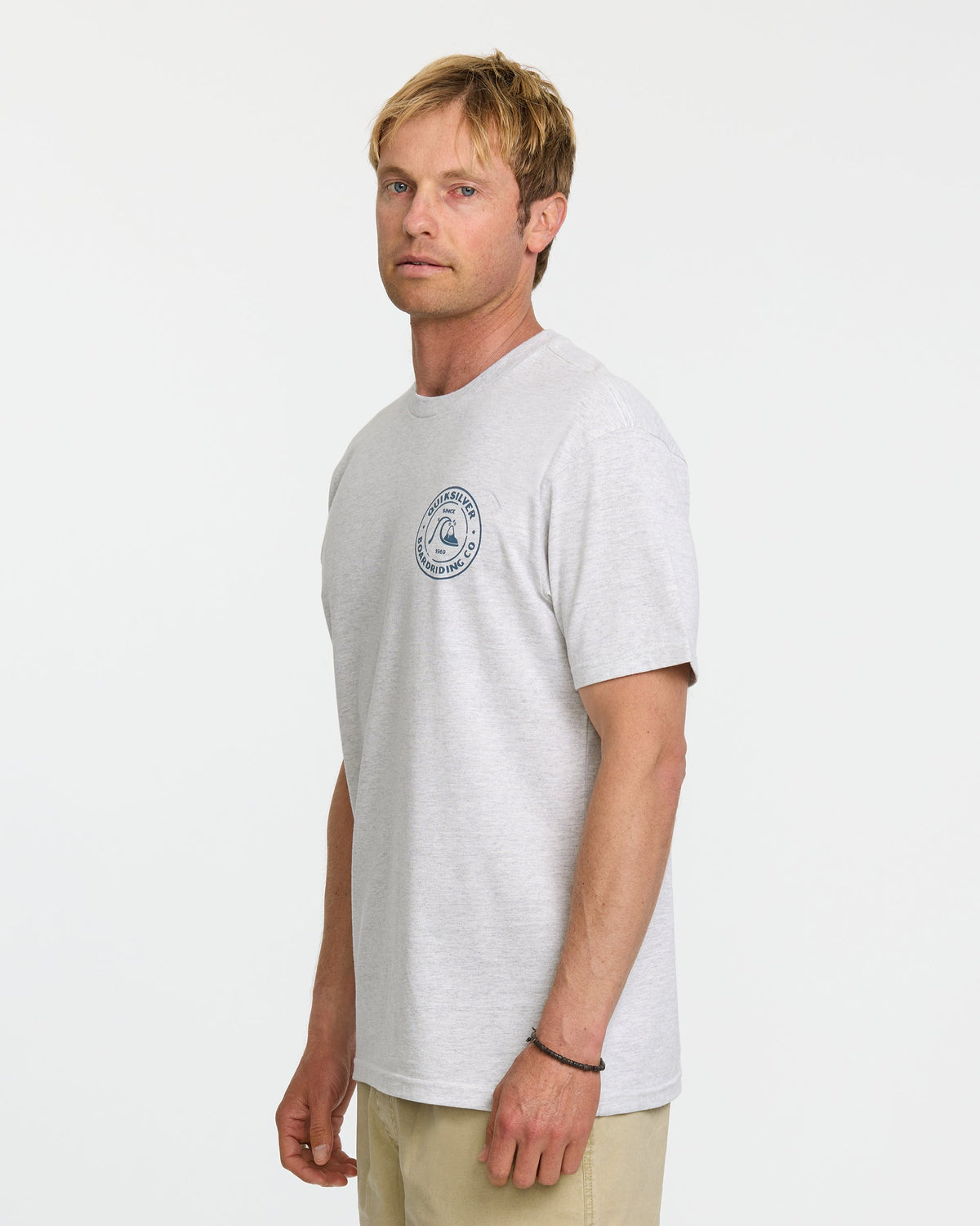 Quick Silver Bubbles T-Shirt - Silver White Heather
