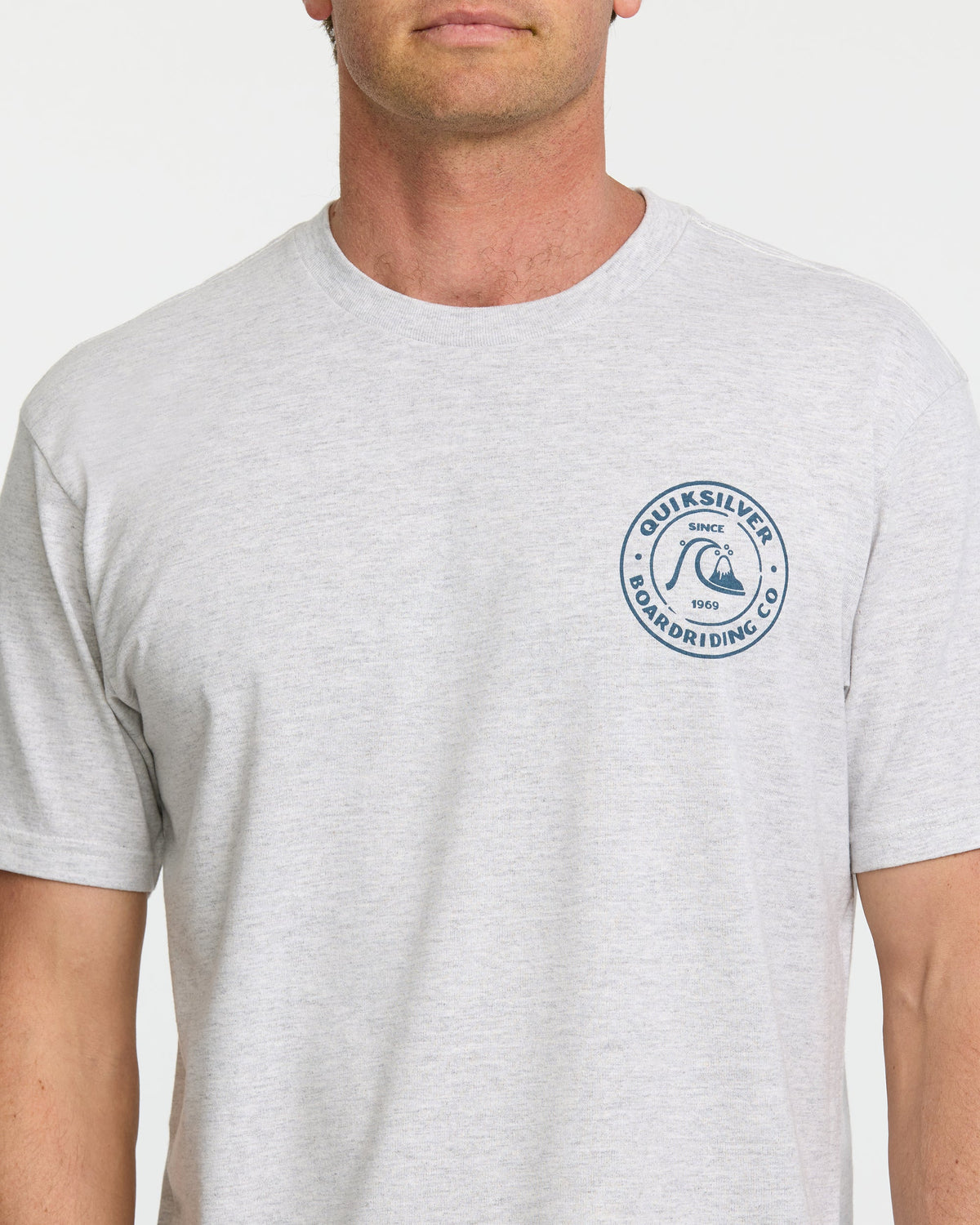 Quick Silver Bubbles T-Shirt - Silver White Heather