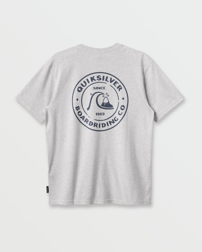 Quick Silver Bubbles T-Shirt - Silver White Heather