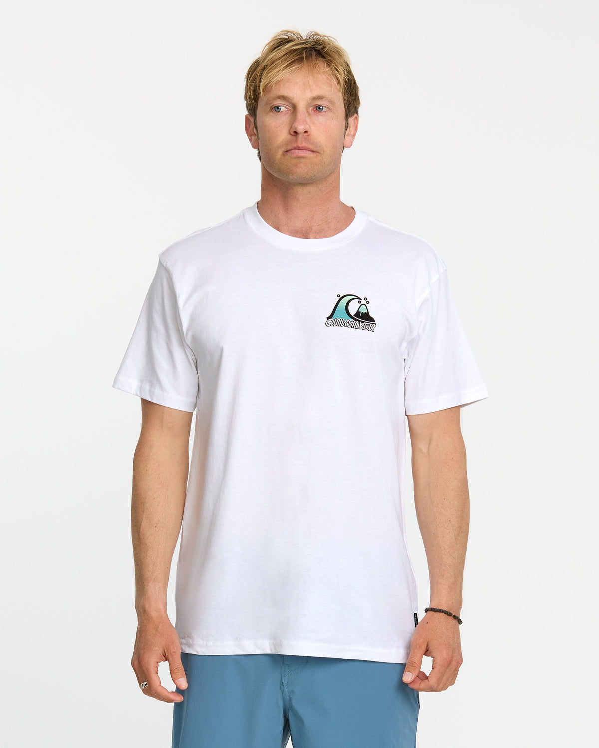 Quick Silver Bubble Fade T-Shirt - White