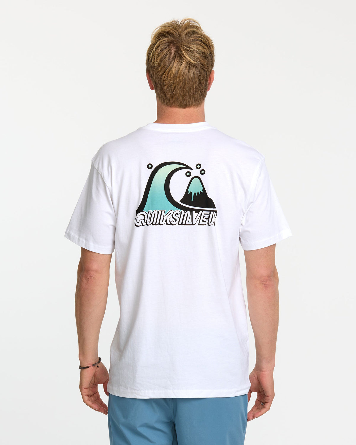 Quick Silver Bubble Fade T-Shirt - White