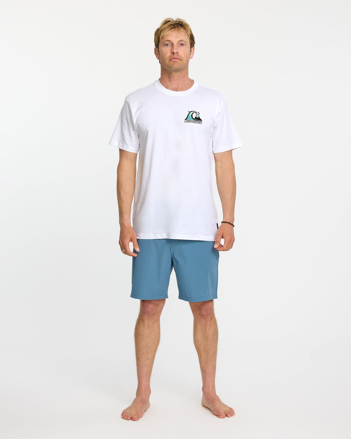 Quick Silver Bubble Fade T-Shirt - White
