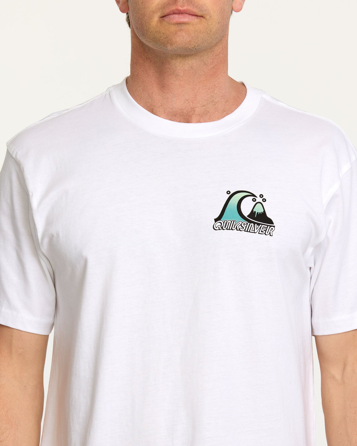 Quick Silver Bubble Fade T-Shirt - White