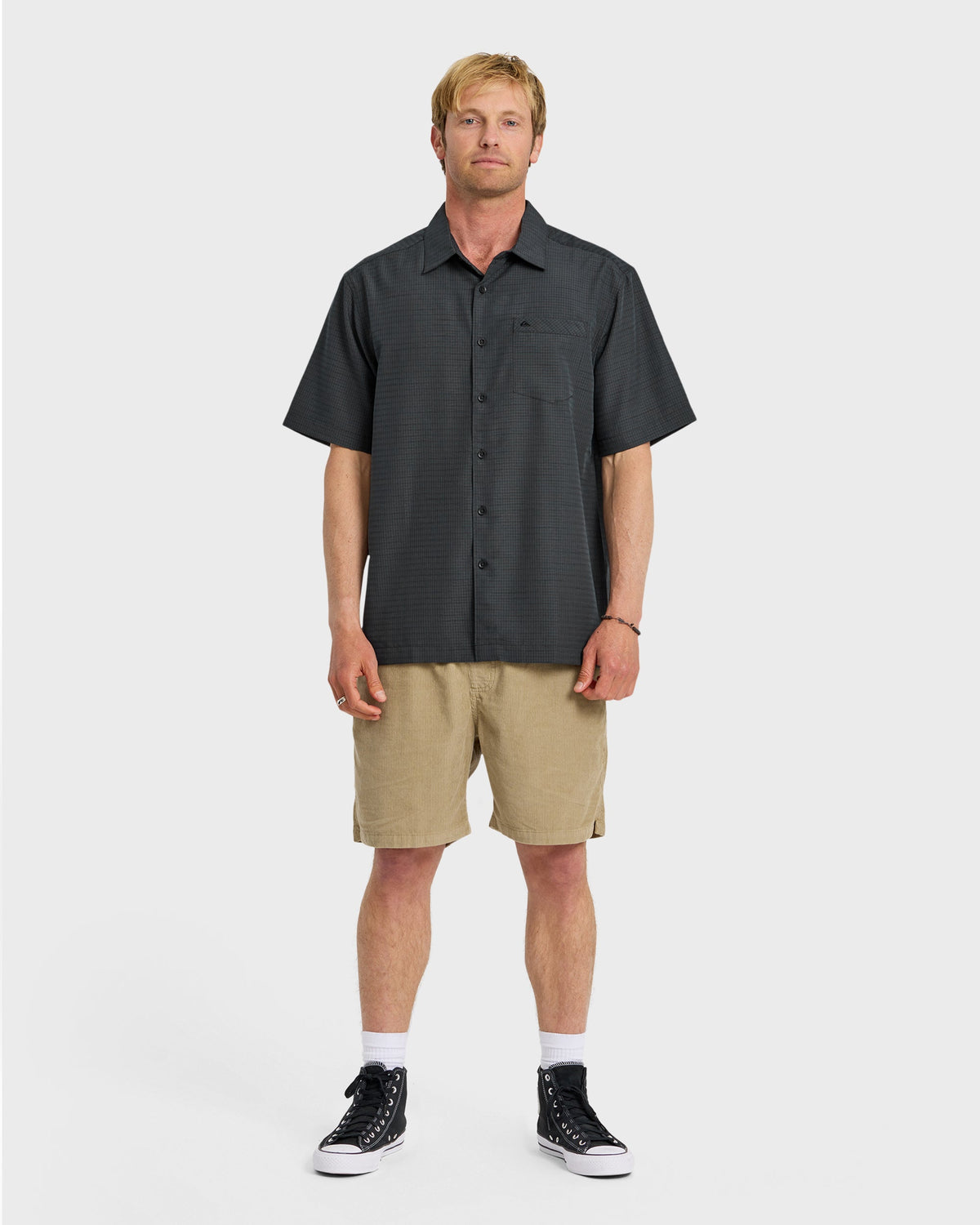 Quick Silver Waterman Centinela Premium Anti-Wrinkle Shirt - Black
