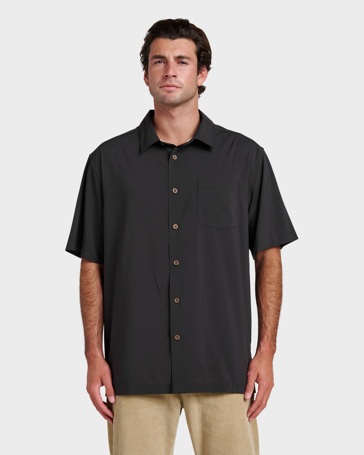 Quick Silver Chaser Short Sleeve Woven Shirt - Phantom