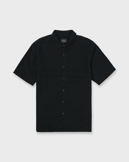 Quick Silver Waterman Tahiti Palms Premium Anti-Wrinkle Shirt - Black