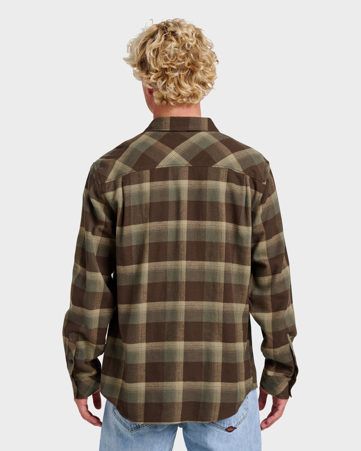 Quick Silver Penmar Check Flannel Shirt - Chocolate Brown