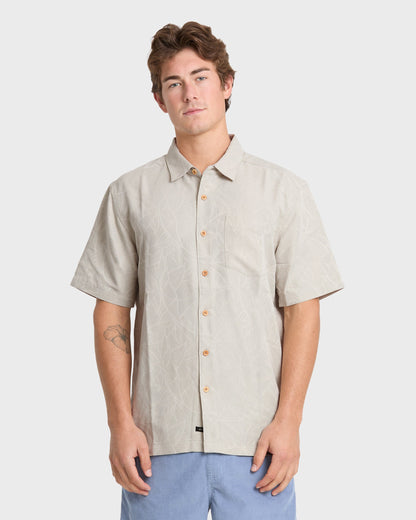 Quick Silver Waterman Island Jungle Shirt - Pelican