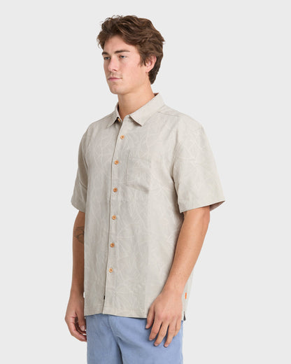 Quick Silver Waterman Island Jungle Shirt - Pelican