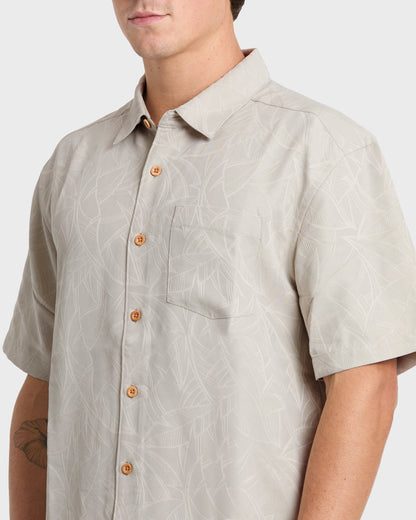 Quick Silver Waterman Island Jungle Shirt - Pelican