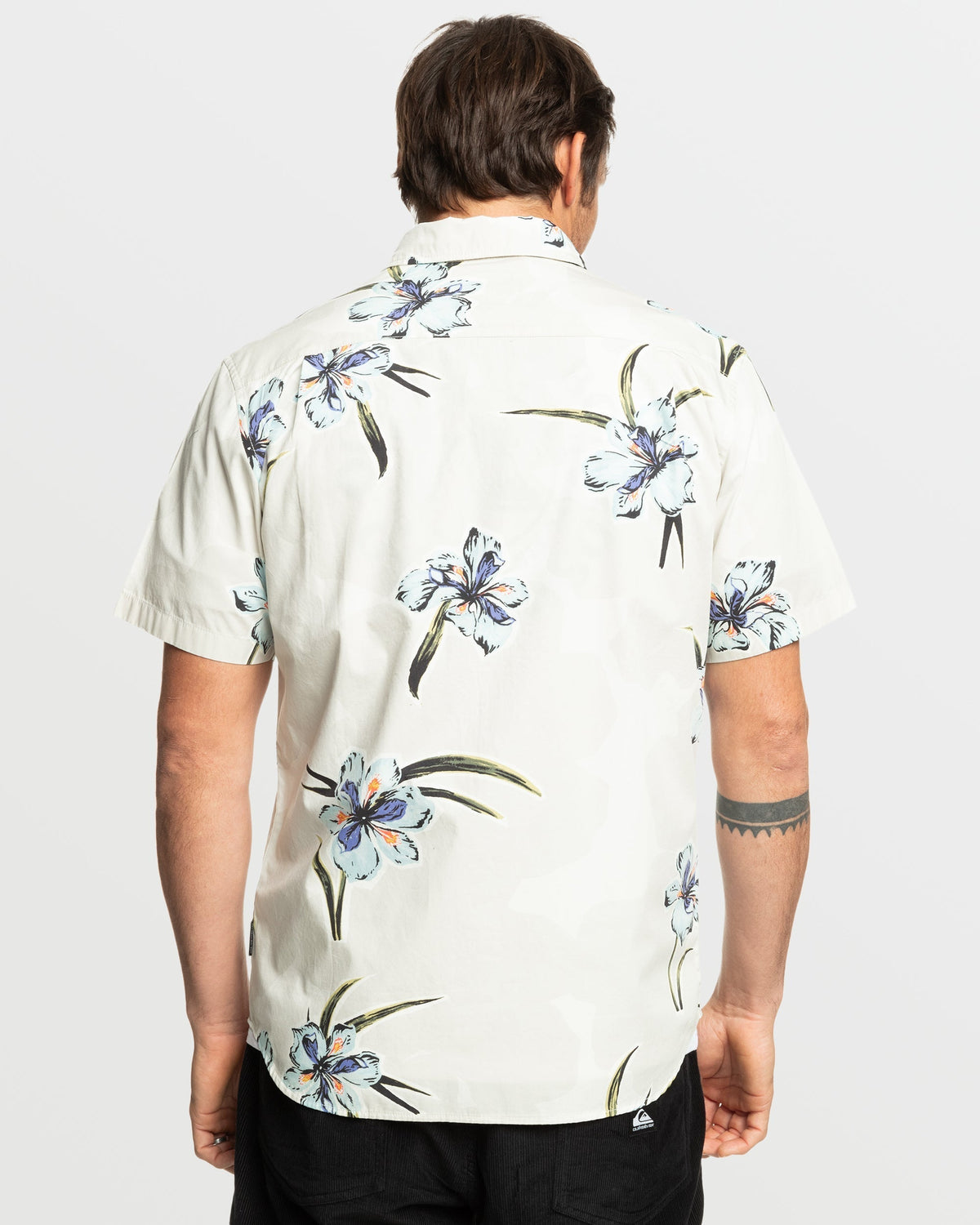 Quick Silver Apero Organic Classics Short Sleeve Shirt - Silver Birch Print