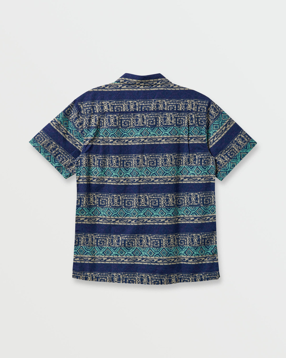 Quick Silver Global Heat Casual Short Sleeve Shirt - Turbo Blue