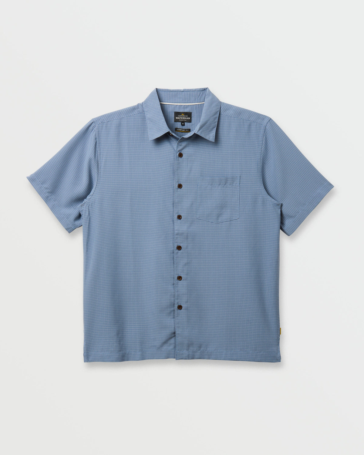 Quick Silver Waterman Check Out Shirt - Flint Stone