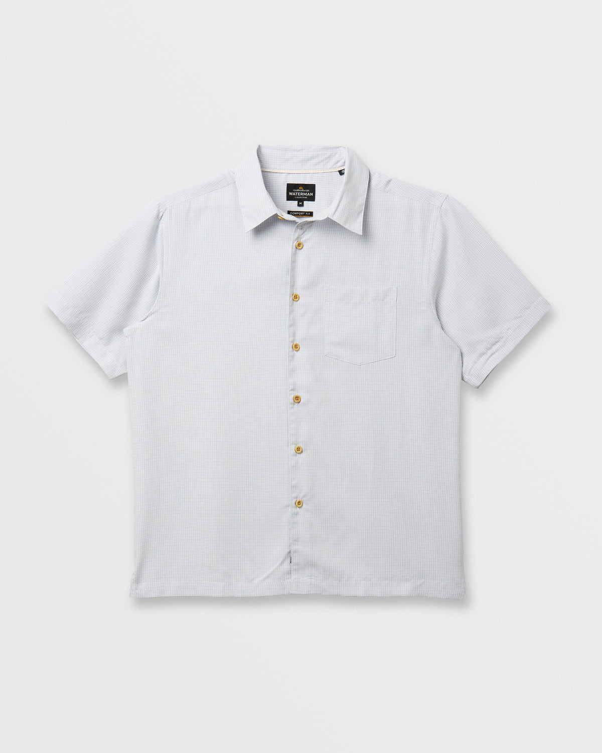 Quick Silver Waterman Check Out Shirt - White