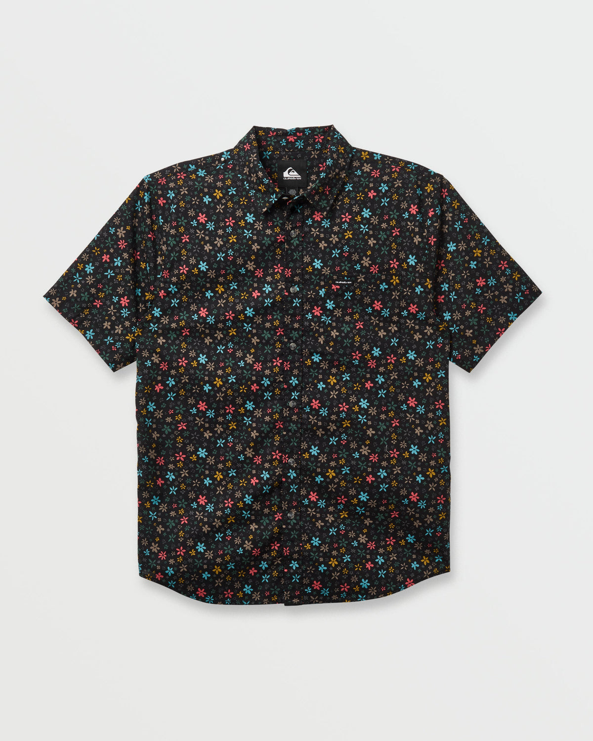Quick Silver Ditsy Mini Classic Short Sleeve Shirt - Eclipse