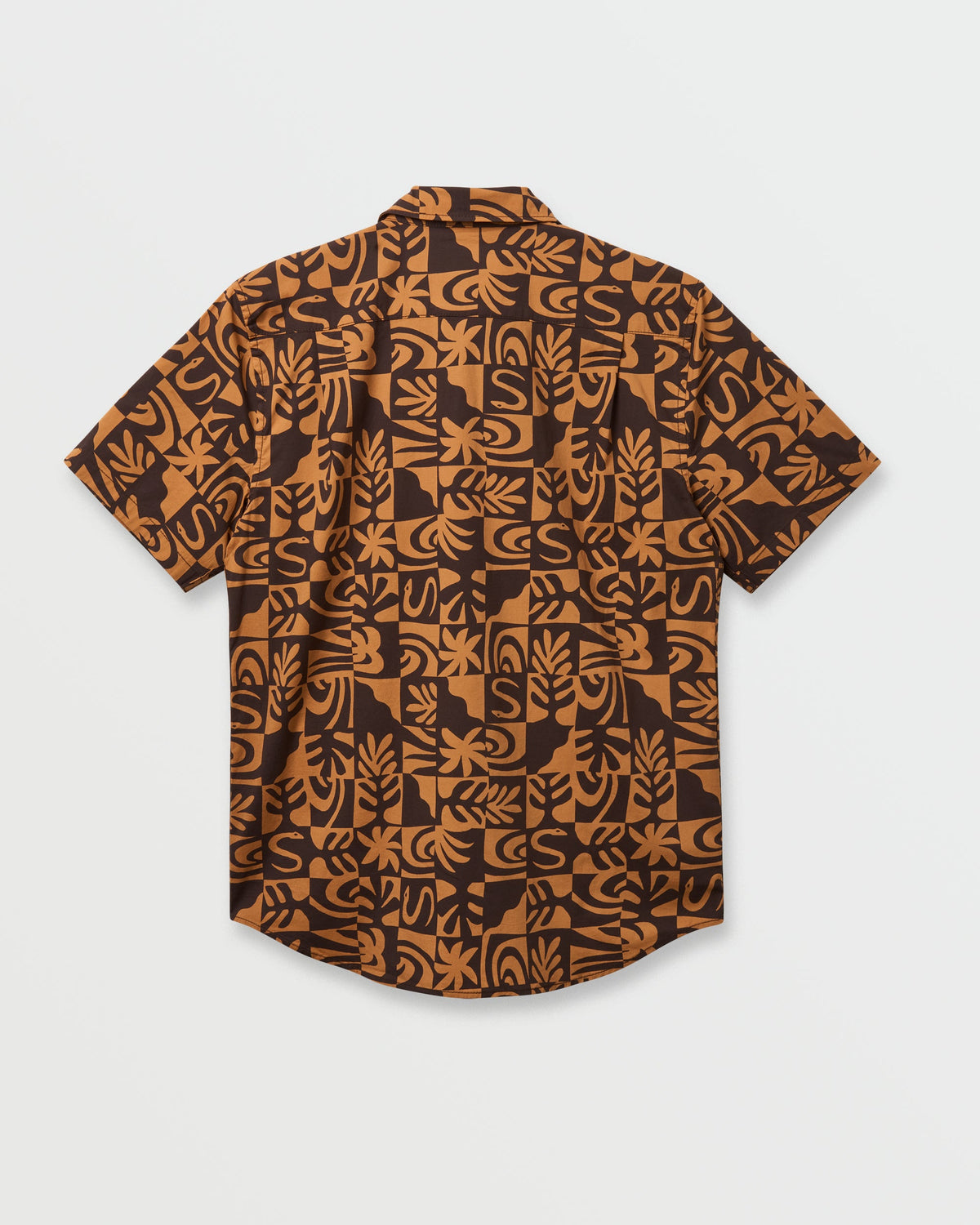 Quick Silver Terra Classic Stretch Short Sleeve Shirt - Chocolate
