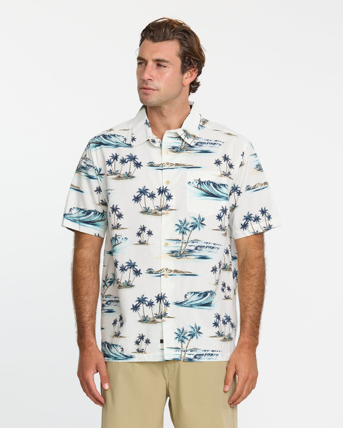 Quick Silver Waterman Day Dreamin' Shirt - White