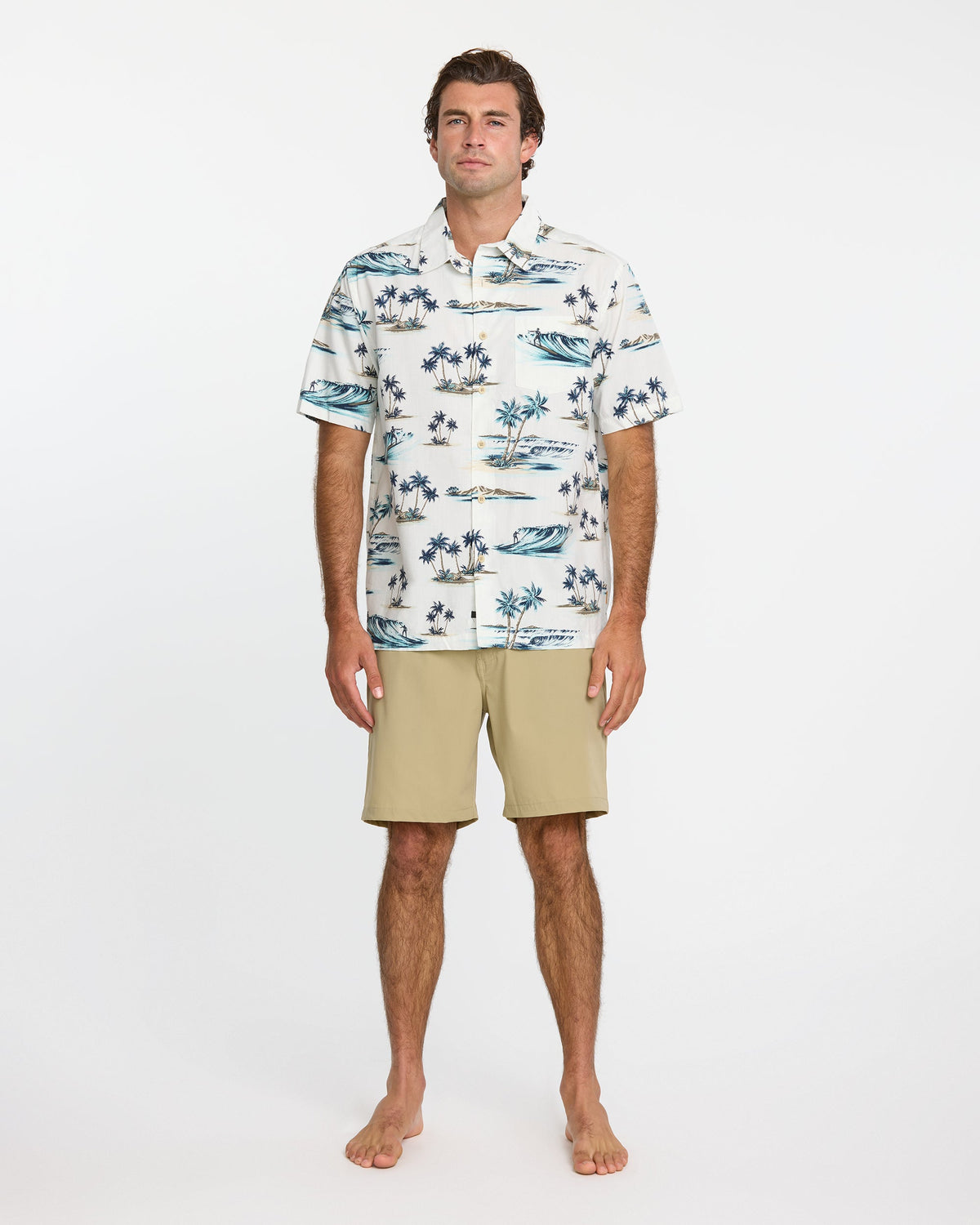Quick Silver Waterman Day Dreamin' Shirt - White