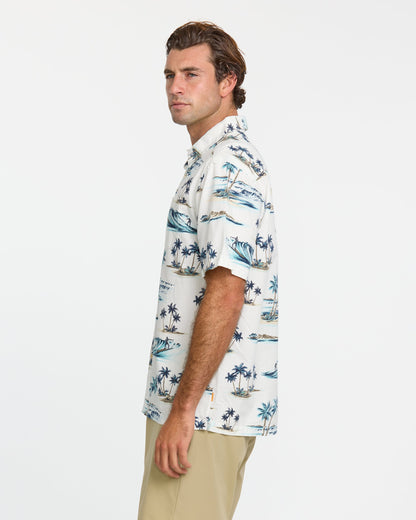 Quick Silver Waterman Day Dreamin' Shirt - White
