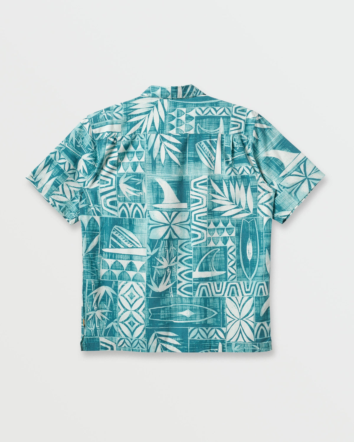 Quick Silver Waterman Talk Story Short Sleeve Shirt - Aqua Sea