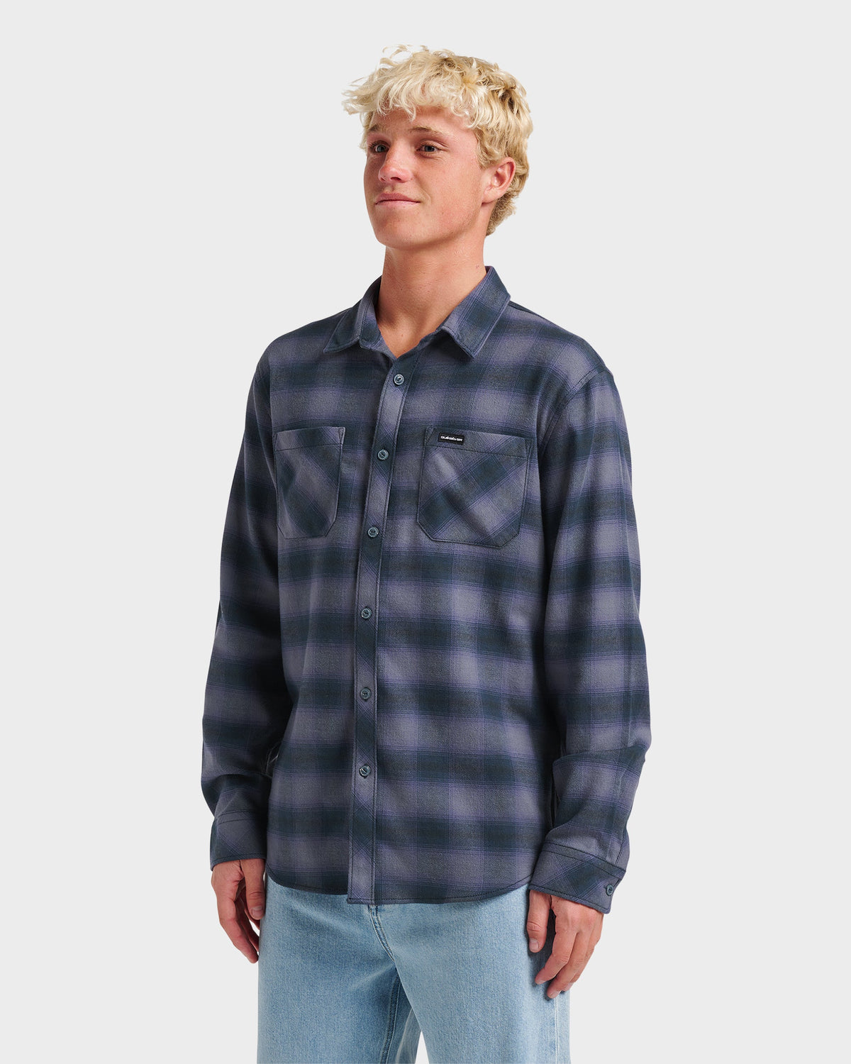 Quick Silver Terrace Stretch Flannel Shirt - Phantom