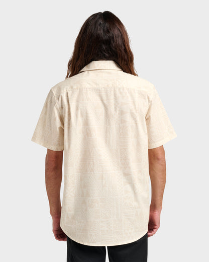 Quick Silver Makaha Classic Short Sleeve Shirt - Off White