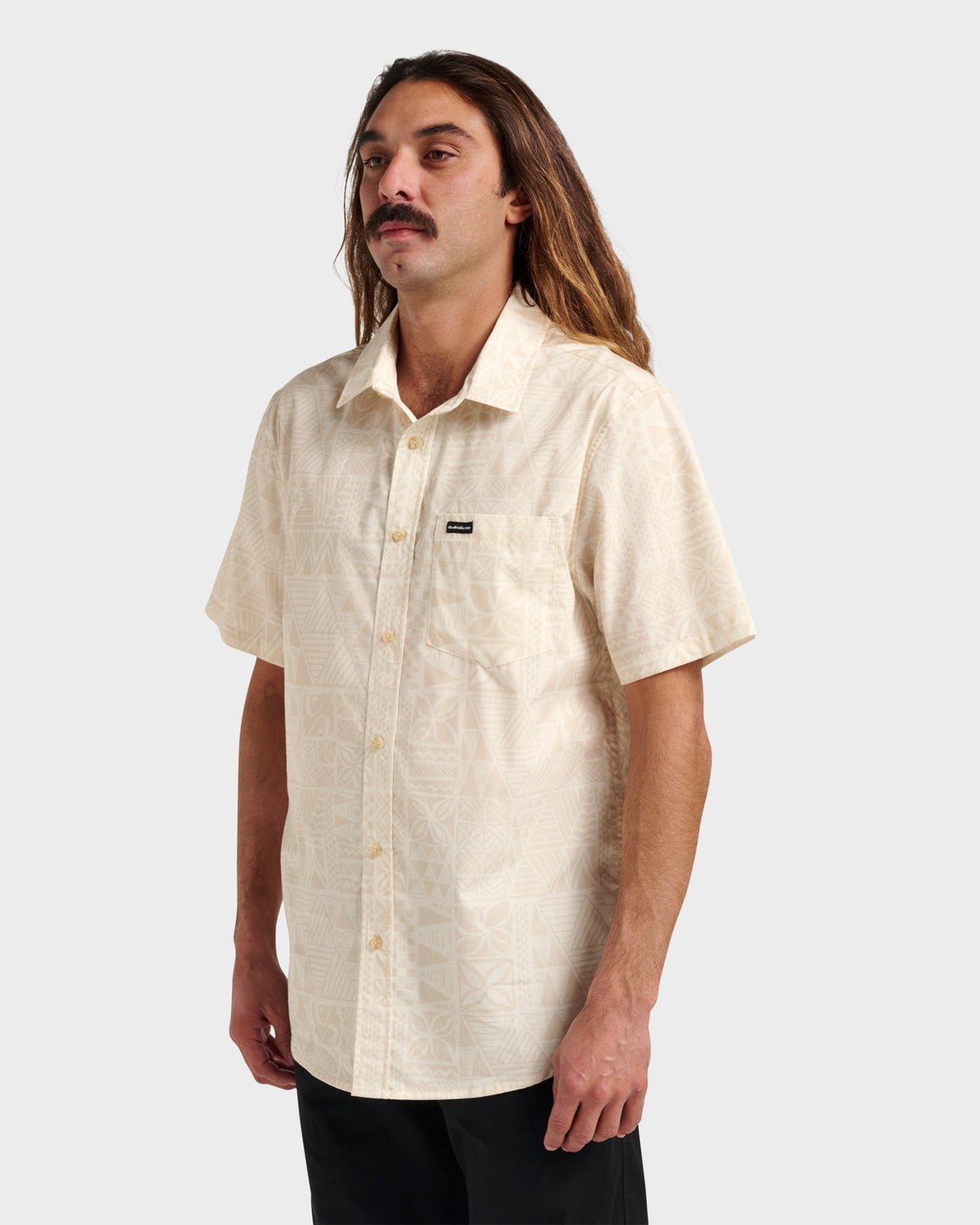 Quick Silver Makaha Classic Short Sleeve Shirt - Off White