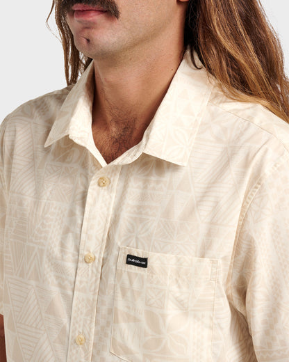 Quick Silver Makaha Classic Short Sleeve Shirt - Off White