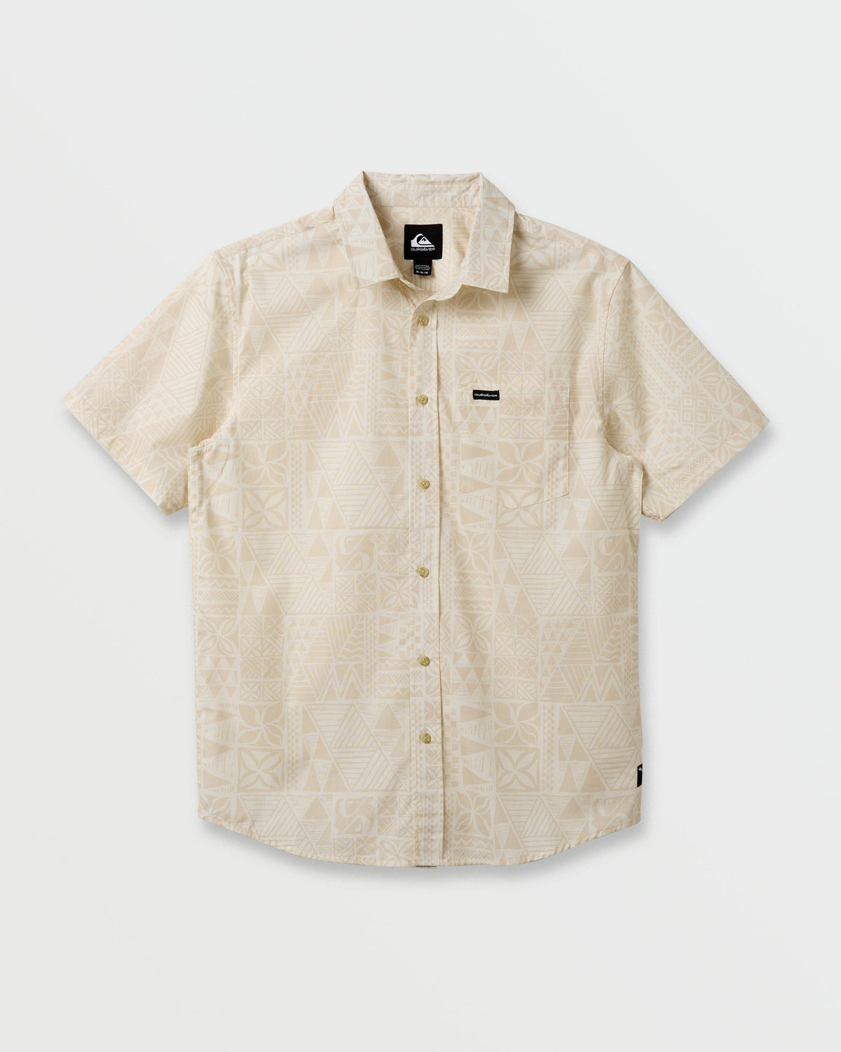 Quick Silver Makaha Classic Short Sleeve Shirt - Off White