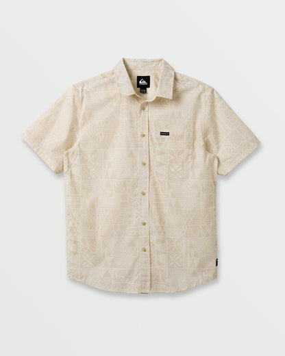 Quick Silver Makaha Classic Short Sleeve Shirt - Off White
