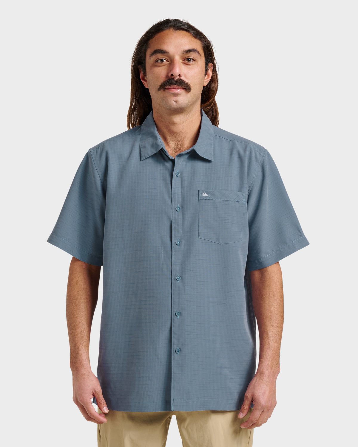 Quick Silver Waterman Centinela Premium Anti-Wrinkle Shirt - Flint Stone