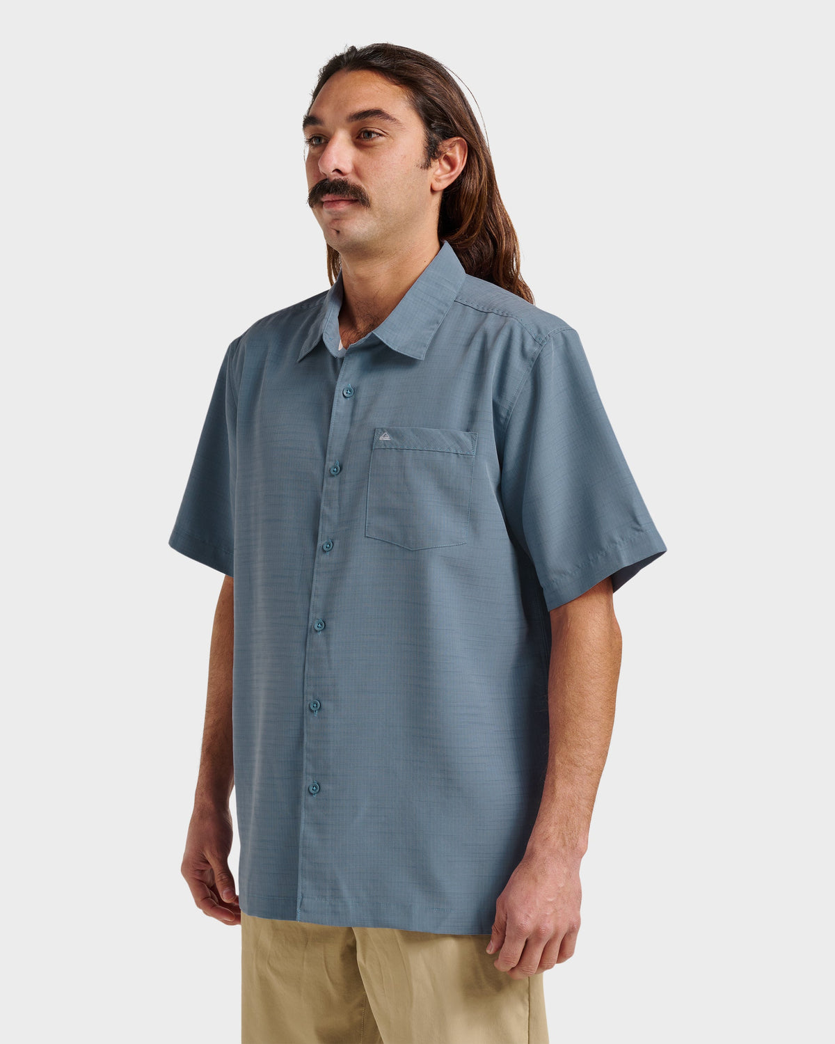 Quick Silver Waterman Centinela Premium Anti-Wrinkle Shirt - Flint Stone