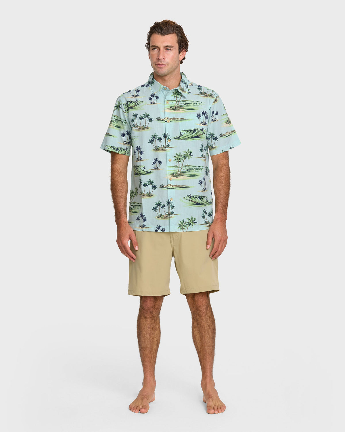 Quick Silver Waterman Day Dreamin' Shirt - Cool Blue