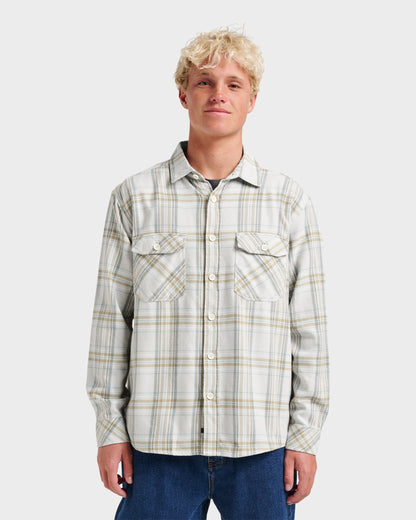 Quick Silver Waterman Bodie Flannel Shirt - Moonbeam