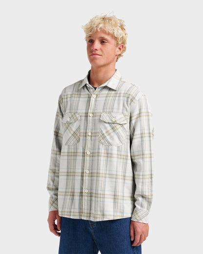 Quick Silver Waterman Bodie Flannel Shirt - Moonbeam