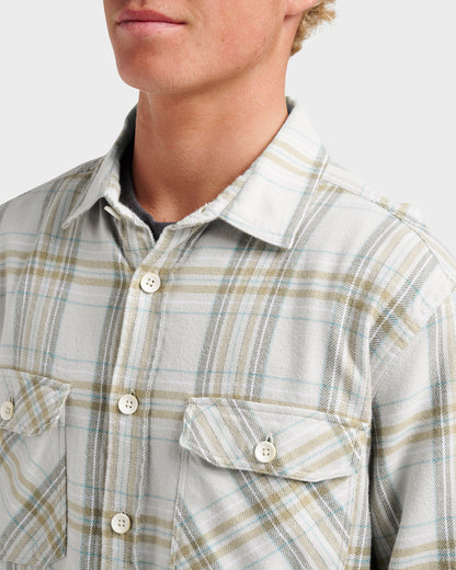 Quick Silver Waterman Bodie Flannel Shirt - Moonbeam