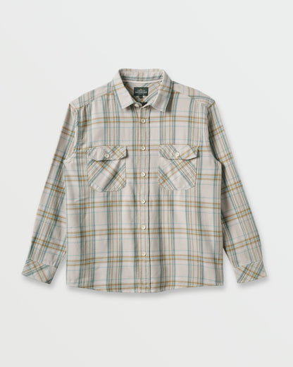 Quick Silver Waterman Bodie Flannel Shirt - Moonbeam