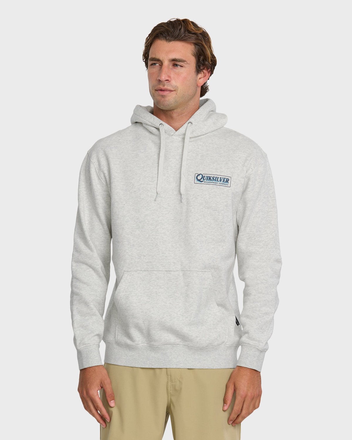 Quick Silver Graphic Hoodie - White/Heather