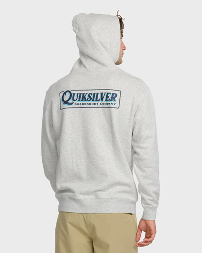 Quick Silver Graphic Hoodie - White/Heather