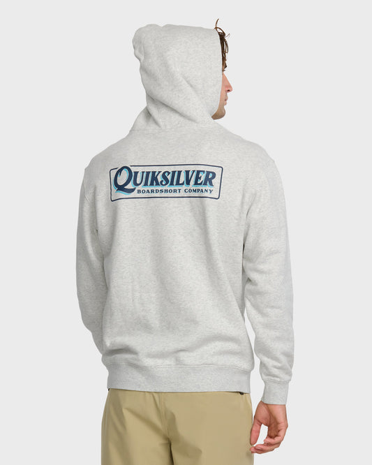 Quick Silver Graphic Hoodie - White/Heather