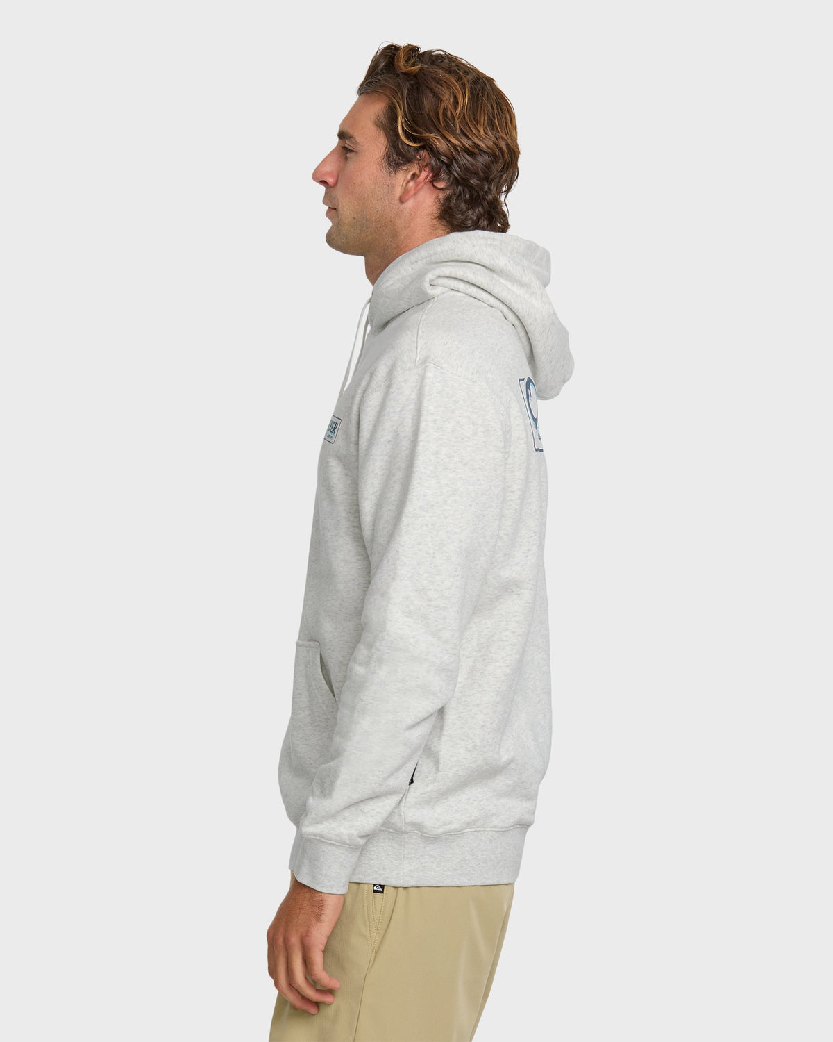 Quick Silver Graphic Hoodie - White/Heather