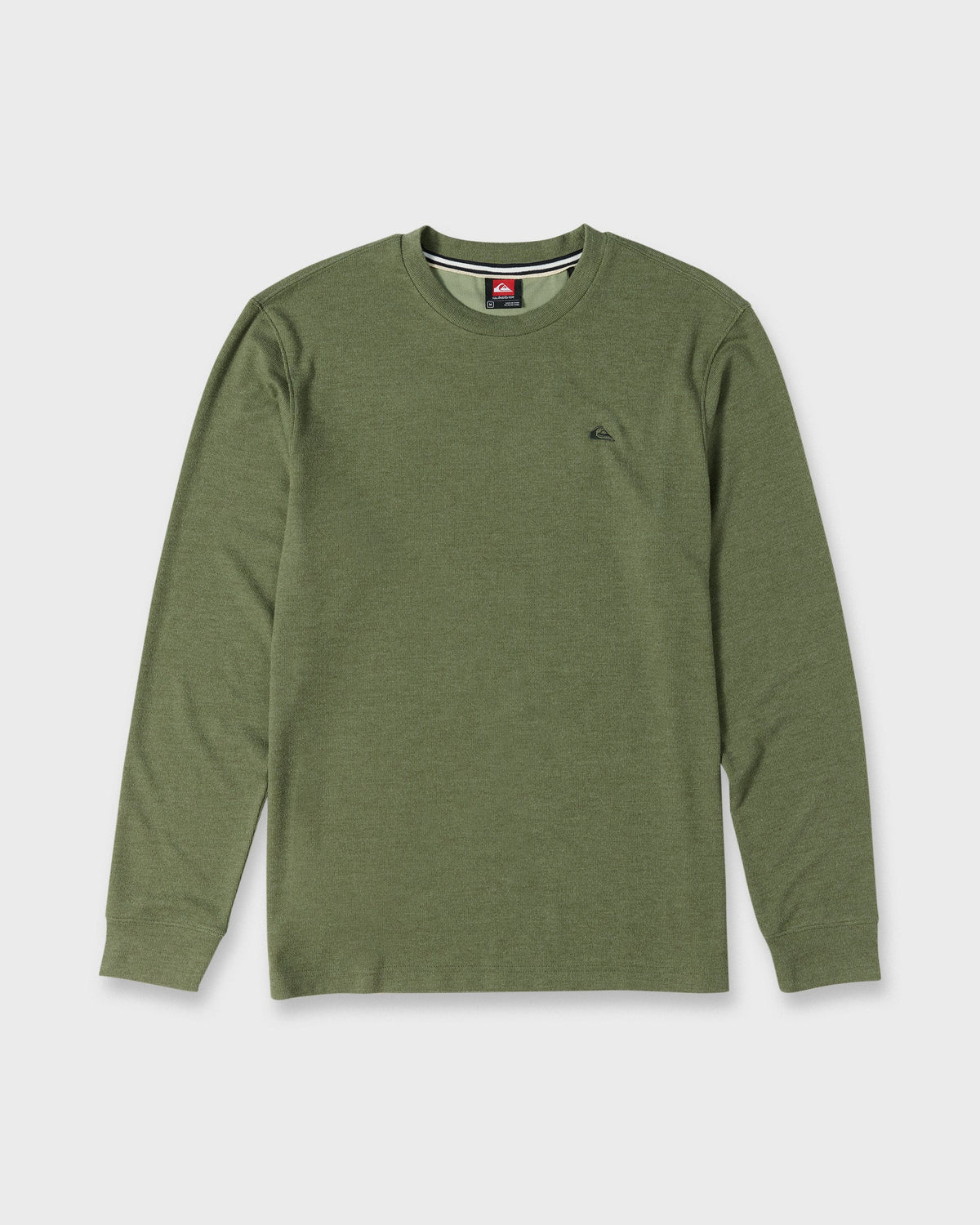 Quick Silver Malvern Long Sleeve Soft Touch Crewneck Sweatshirt - Dusty Olive