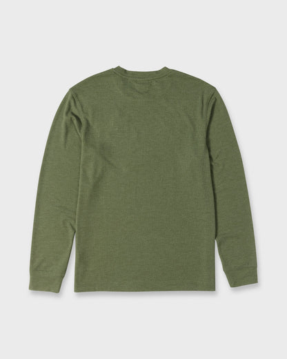 Quick Silver Malvern Long Sleeve Soft Touch Crewneck Sweatshirt - Dusty Olive